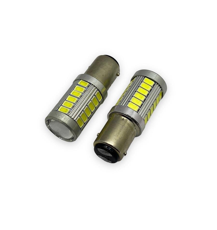 12V 1016 AMPUL 33 LEDLİ BEYAZ (MERCEKLİ) CB (2 AD)
