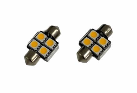 PREMIUM 12V SOFİT AMPUL 4 LEDLİ SARI (31 MM) (2 AD)