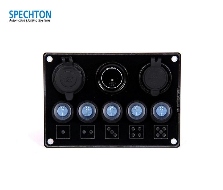 12V-24V GÖSTERGE PANELİ (SWITCH MARİNE) (5'Lİ) 105*150 MM