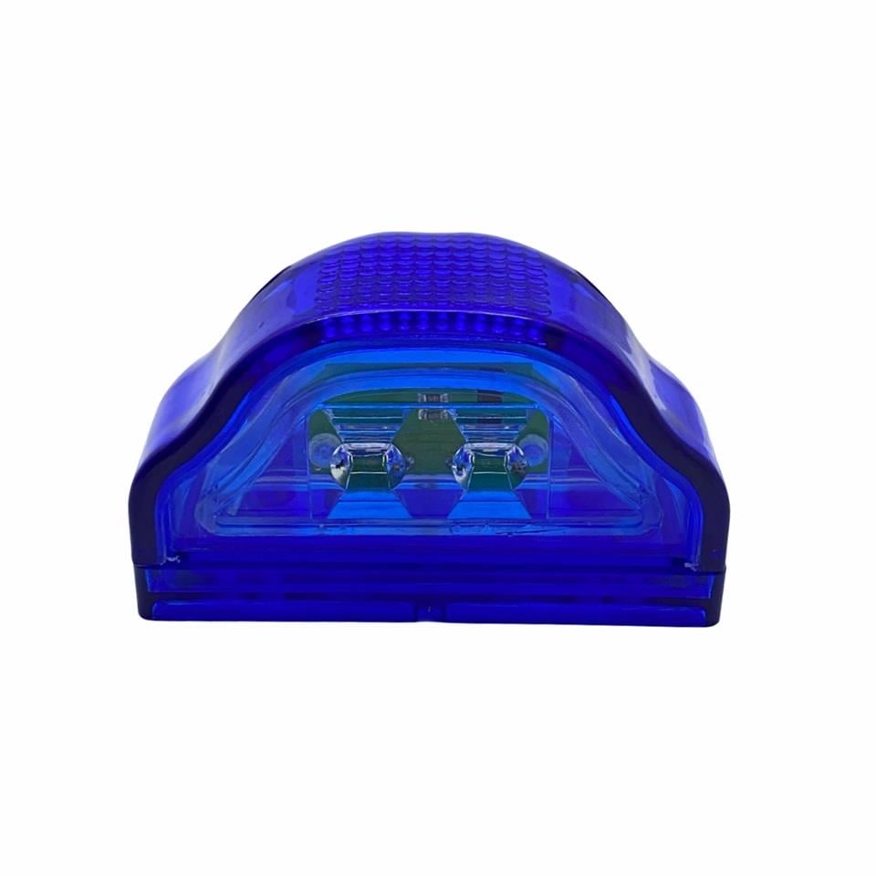 12V PLAKA-POZİSYON LAMBASI 2 LEDLİ (MAVİ) (101*60 MM)
