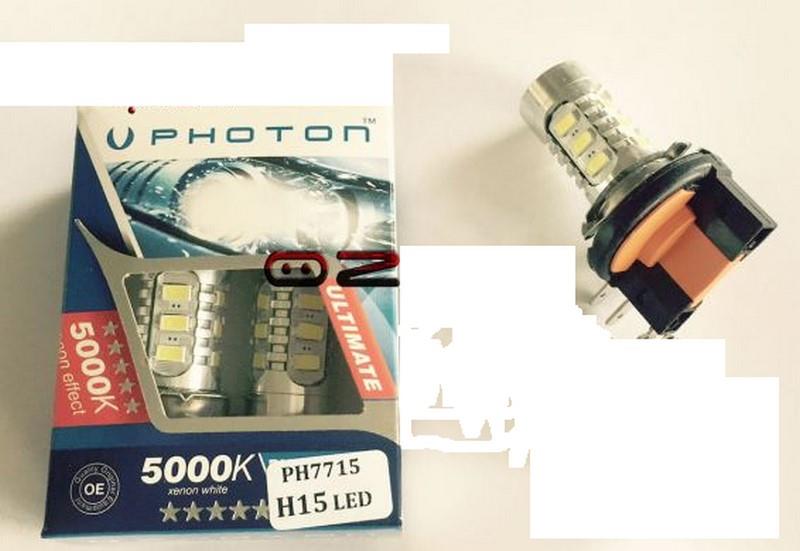 PHOTON 12V H15 AMPUL 15 LEDLİ MERCEKLİ 6000K (2 AD)