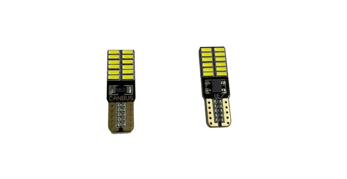 12V DİPSİZ AMPUL T10 (24 LEDLİ) BEYAZ (2 AD)