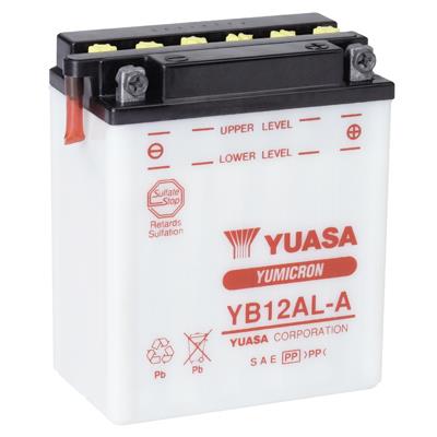 YUASA 12V 12 AH MOTOSİKLET AKÜSÜ 165 A (EN) (136*82*162) (YB12AL-A)