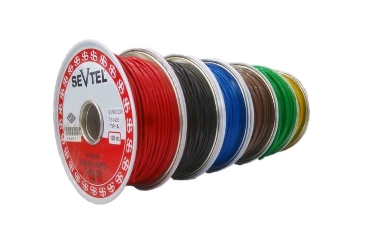 SEVTEL 2.5 MM TESİSAT KABLOSU (KALAYLI) (GRİ) (1 MT)