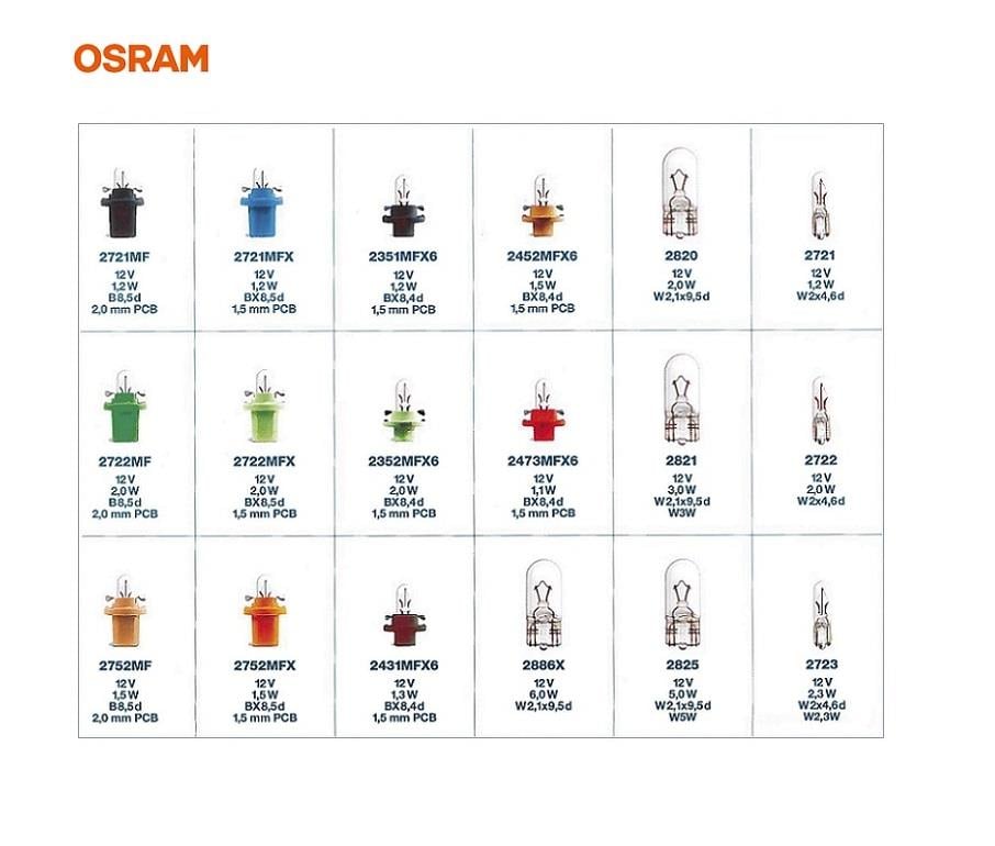 OSRAM 12V AMPUL AMPUL SETİ (180 ADET)
