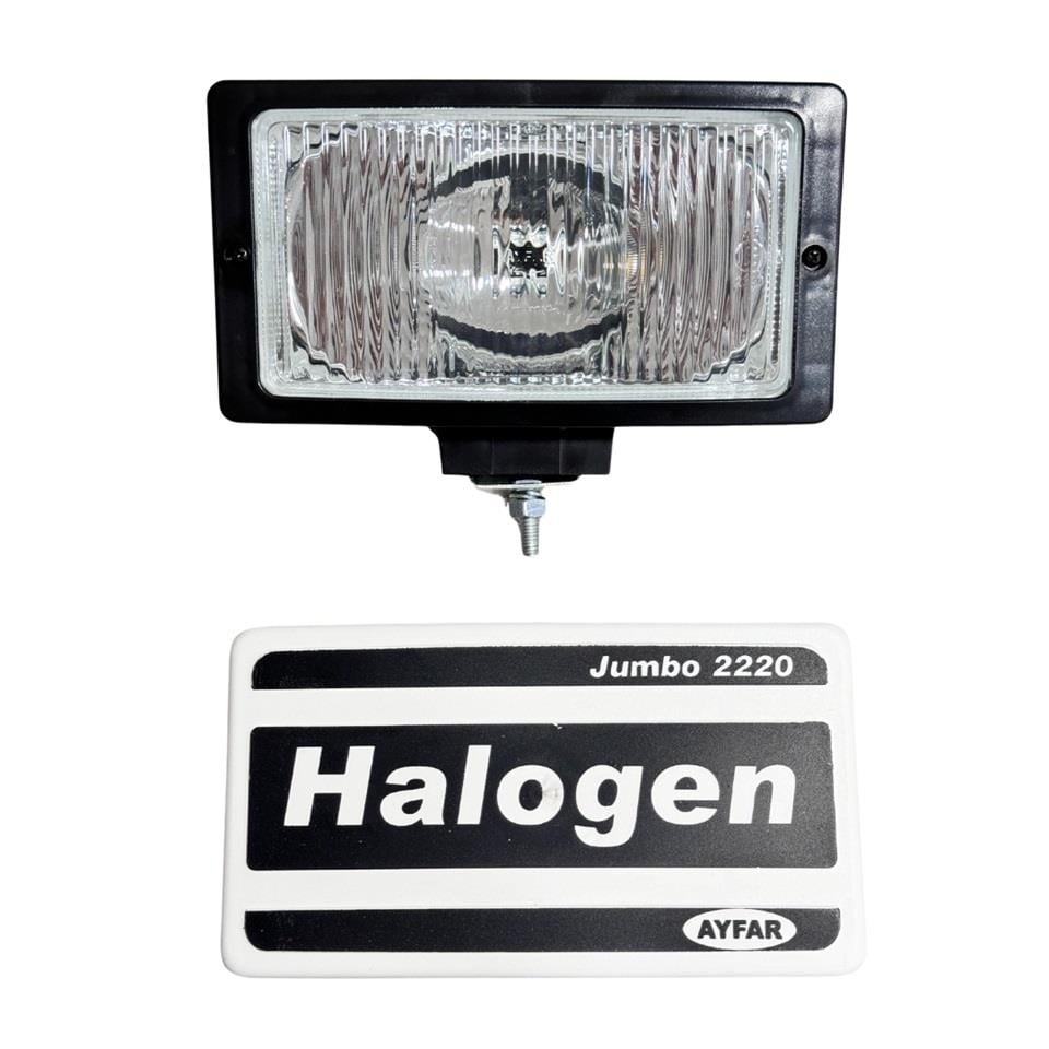 AYFAR SİS LAMBASI DİKDÖRTGEN BÜYÜK BEYAZ PLS (KAPAKLI) (ÇİZGİLİ CAM) (242*133*89 MM)