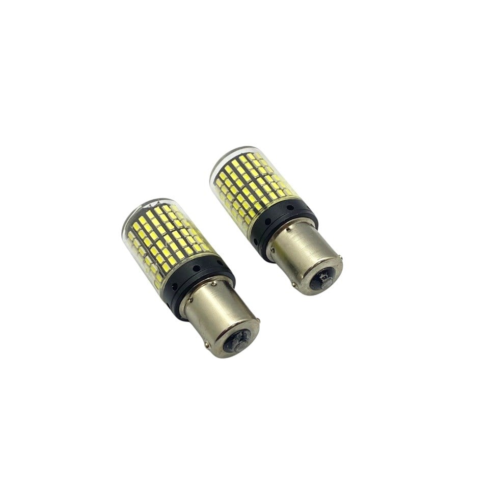 12V 93 AMPUL 144 LEDLİ  BEYAZ (DÜZ TIRNAK) (2 AD)