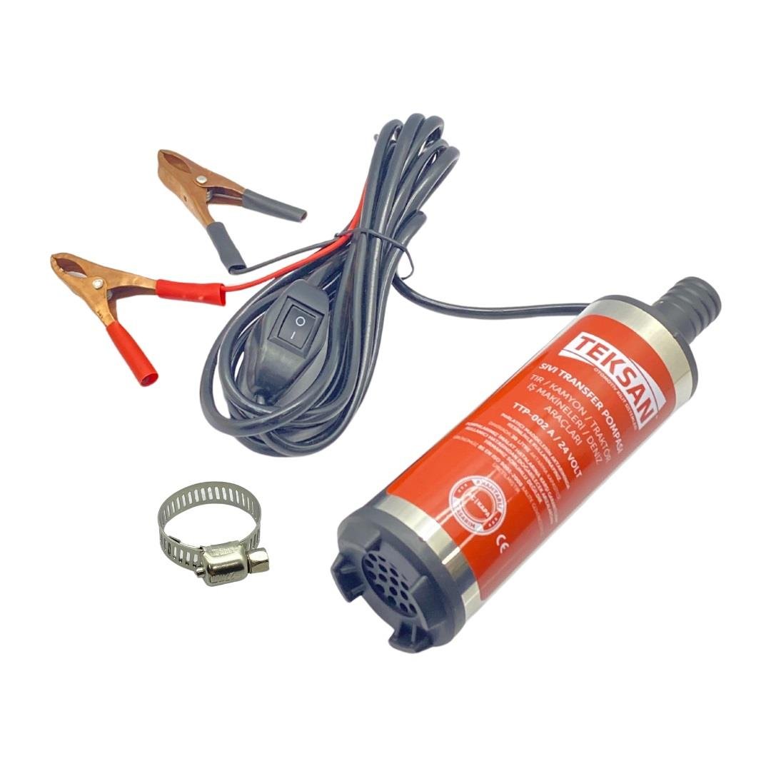 24V SIVI AKTARMA POMPASI (30 LT/DK) (SÜZGEÇLİ) (ÇIKIŞ 20 MM) (GÖVDE 50 MM)