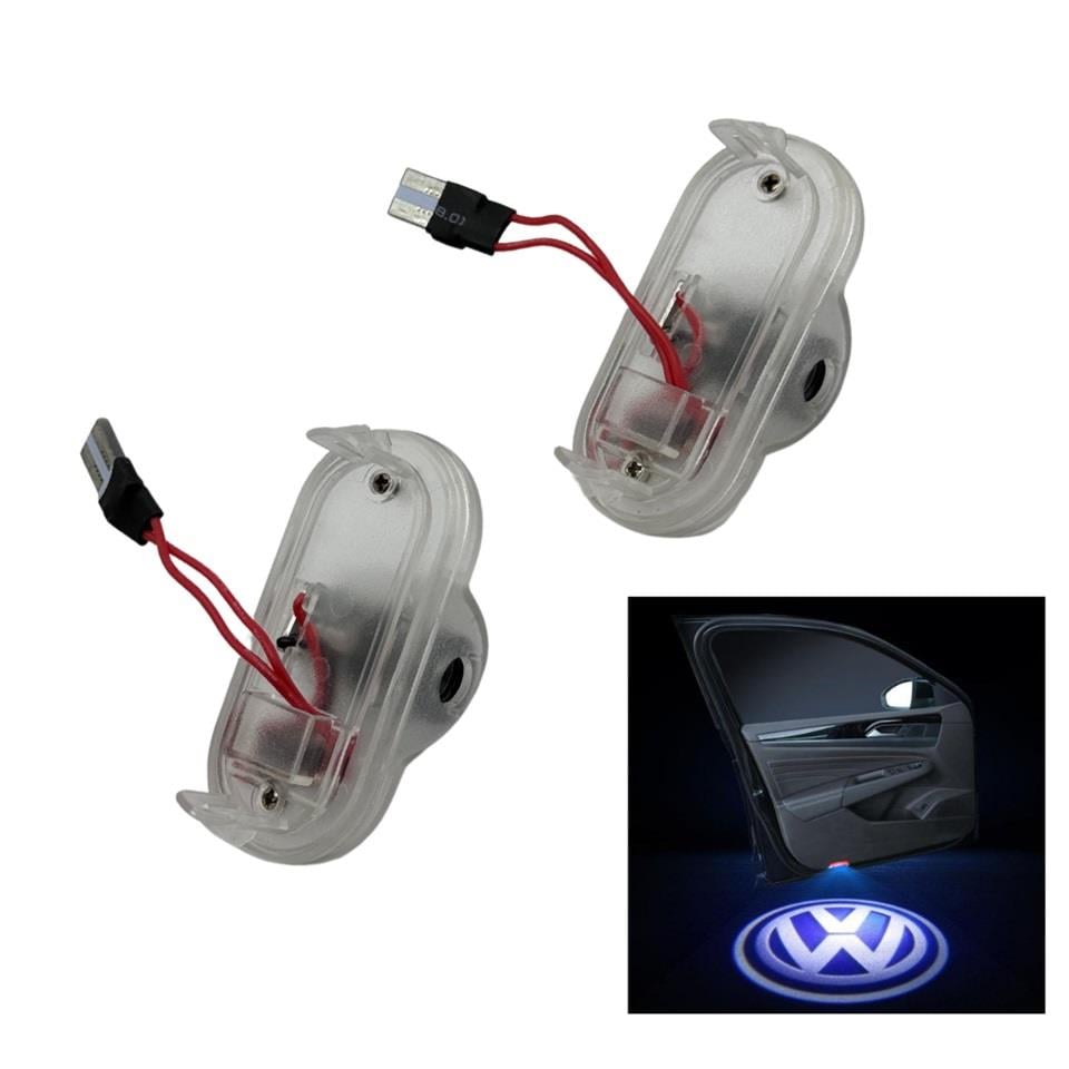 KAPI ALTI LOGO LAZER IŞIK LED GEÇMELİ 3D (VW) (2 AD)