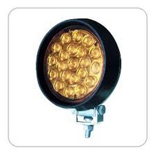 12V SİNYAL LAMBASI (21 LEDLİ) YUVARLAK (KAUÇUK) SARI (118 MM)