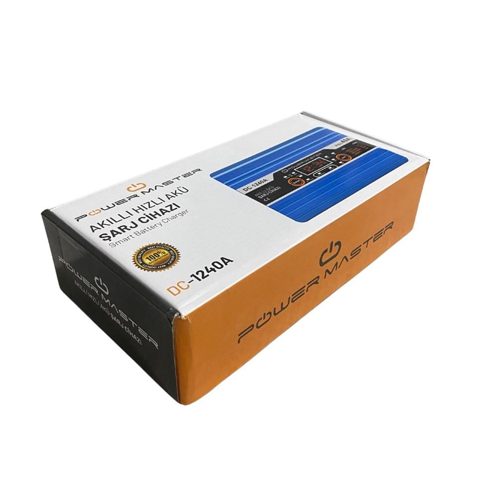 DC-1240A 12V ŞARJ REDRESÖRÜ (AKILLI AKÜ ŞARJ CİHAZI) OTOMATİK 40 A