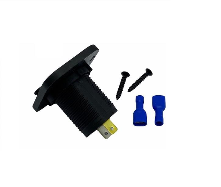 12V-24V TELEFON ŞARJ CİHAZI (USB X 2) (1A/2.1A) (KAPAKLI MARİN)