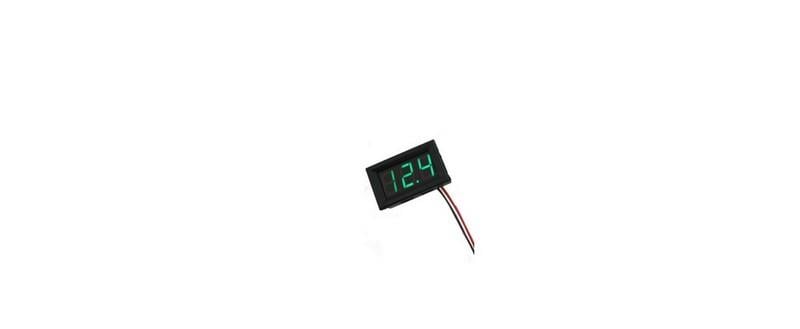 0V-100V DİJİTAL MİNİ VOLTMETRE ÇERÇEVELİ (YEŞİL)