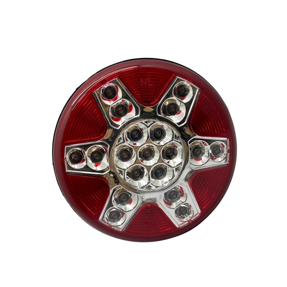 12V STOP-PARK-SİNYAL LAMBASI LEDLİ (YUVARLAK) (111 MM) UNIVERSAL