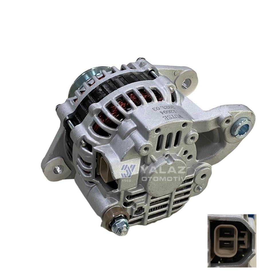 24V ALTERNATÖR DİNAMO MITSUBISHI TİPİ 50 A (VAKUMSUZ) (L-R) ÇİFT KASNAK