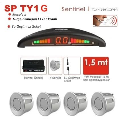 PARK SENSÖRÜ SES İKAZLI+OVAL GÖSTERGELİ (KONUŞAN) (22 MM) GRİ
