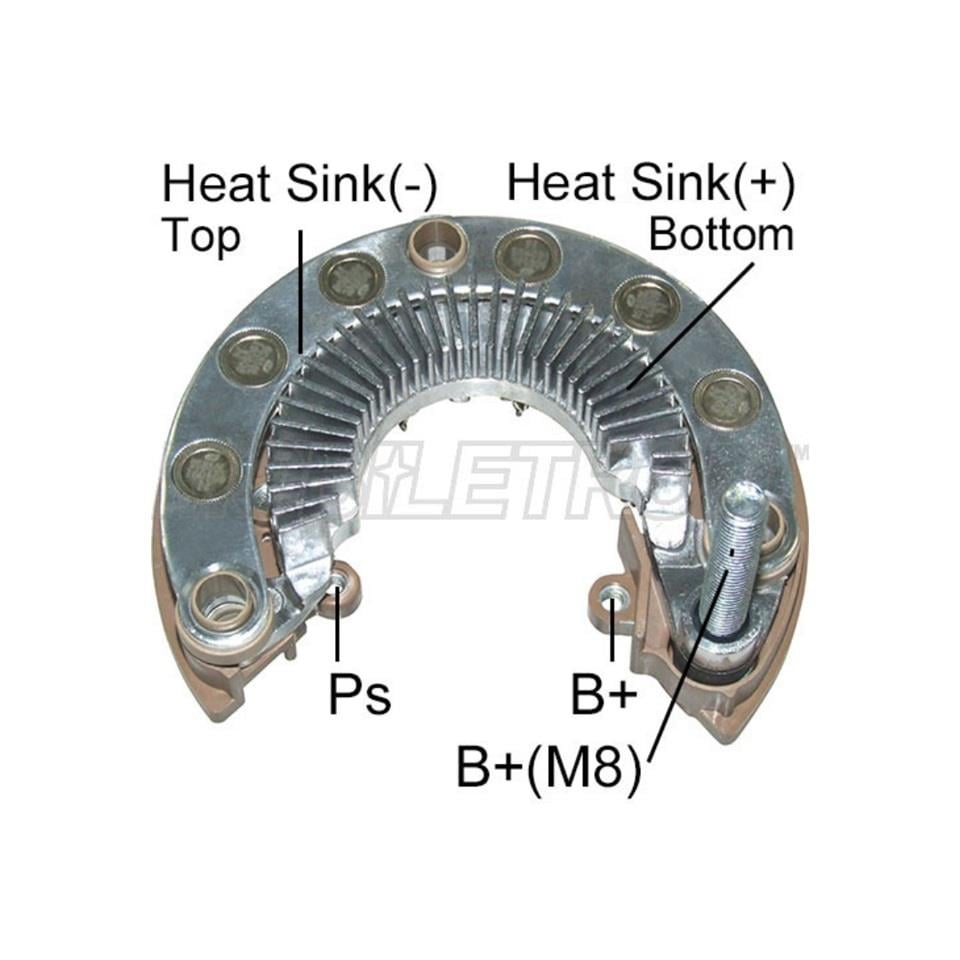 DİYOT TABLASI  TARAK 115 MM 12 DİYOT (M8 SAĞ CIVATA) FIAT FULLBACK-MITSUBISHI L200-NISSAN MICRA