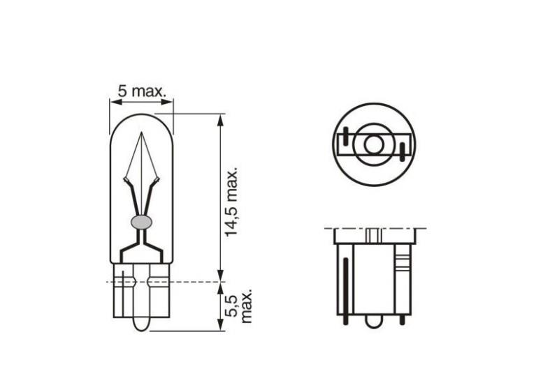 BOSCH 24V DİPSİZ AMPUL T5 1.2W