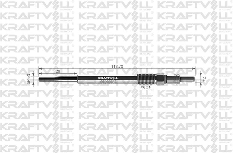 KRAFTVOLL 5V KIZDIRMA BUJİSİ CITROEN BERLINGO/C3/C4-FORD FIESTA/FOCUS/KUGA-PEUGEOT 3008/4008/5008
