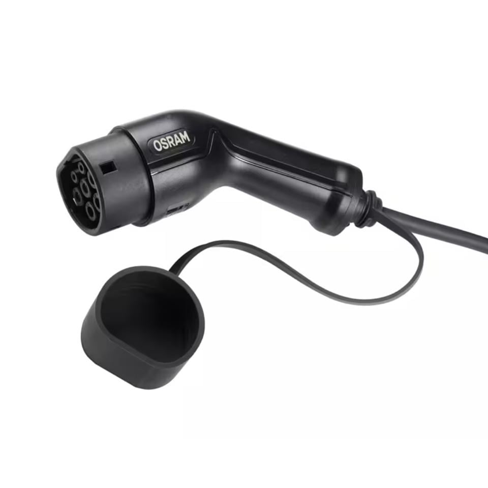 OSRAM 230V AC ELEKTRİKLİ ARAÇ ŞARJ CİHAZI TİP2 (EV TİPİ) (6 A/10 A/16A) (1300W/2200W/3600W) (5 MT)