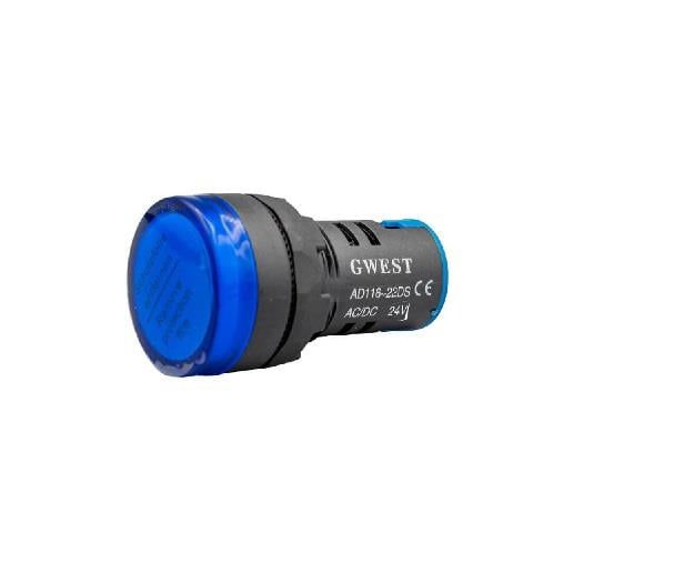 24V GÖZ LAMBASI LEDLİ UNIVERSAL MAVİ (29.5 MM)