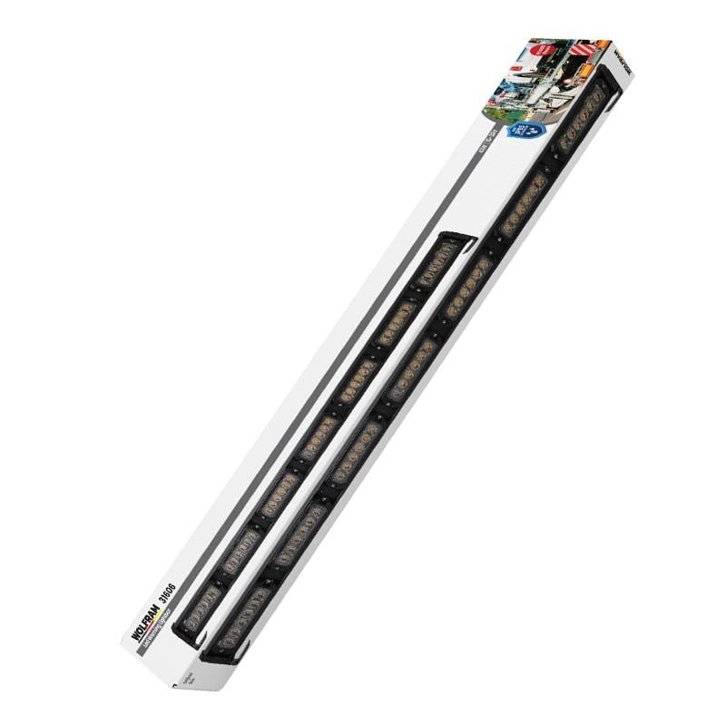 WOLFRAM 10V-30V LED BAR OFF-ROAD SARI (14 FONKSİYONLU) (ÇAKAR TEPE LAMBA) (106 CM) E9 GERMANY 