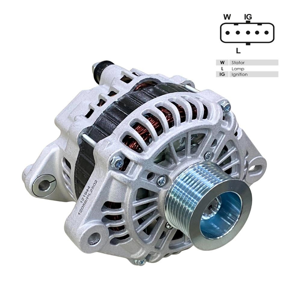 24V ALTERNATÖR DİNAMO MITSUBISHI TİPİ 130 A (5 FİŞ SOKETLİ) (W-L-IG . .) FORD CARGO