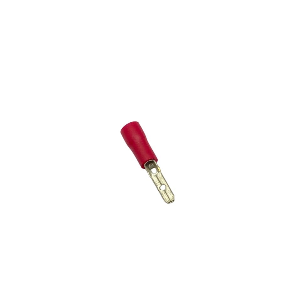 ERKEK FİŞ MİKRO (İZOLELİ) (2.8 MM) (0.50-1.50 MM KABLO UYUMLU) KIRMIZI