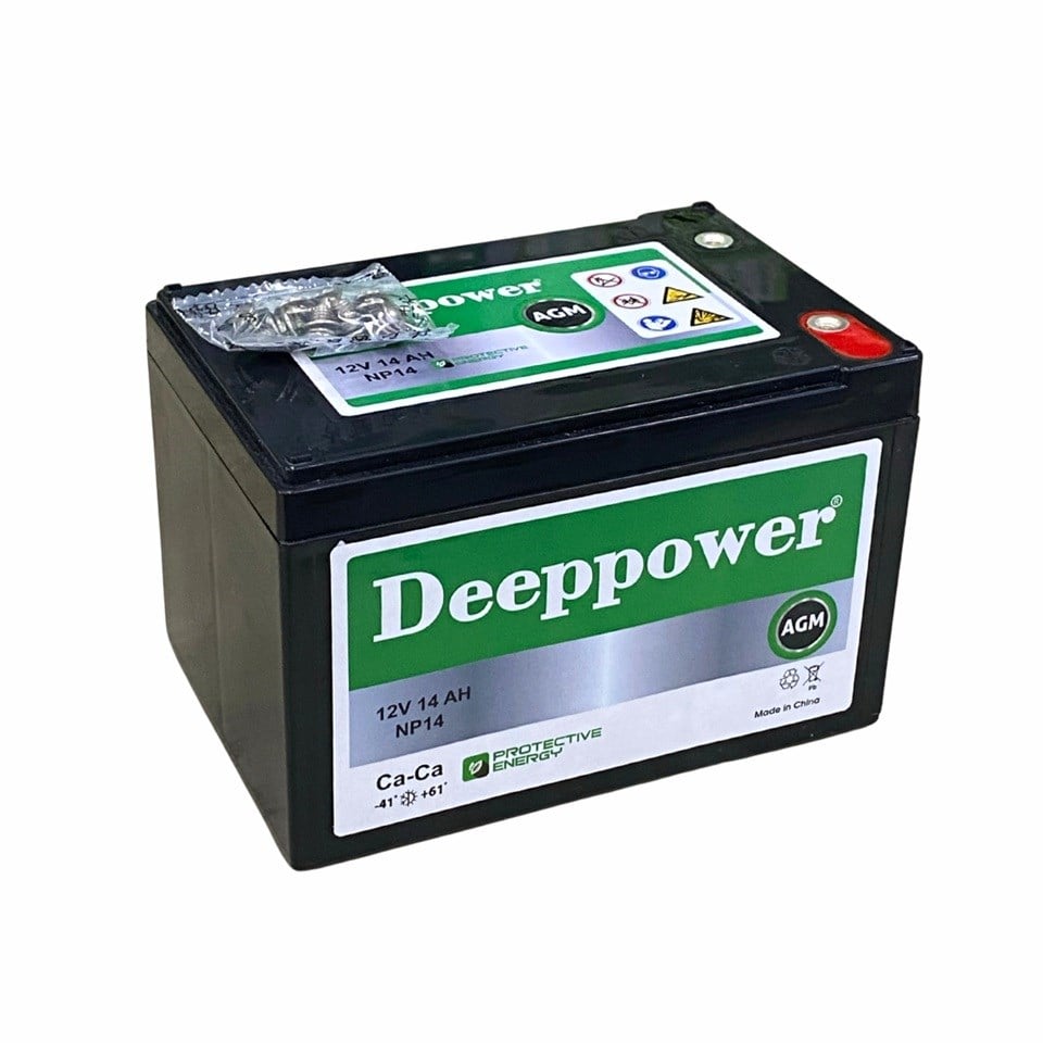 DEEPPOWER 12V 14 AH ELEKTRİKLİ BİSİKLET AKÜSÜ AGM (150*97*95)
