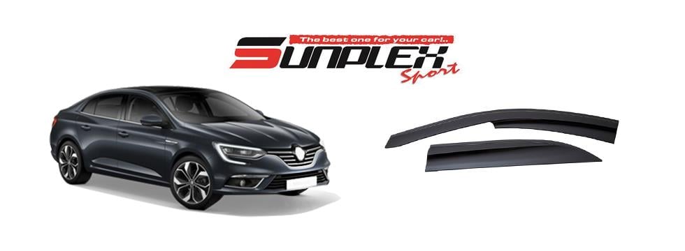 SUNPLEX CAM RÜZGARLIĞI MUGEN RENAULT MEGANE SEDAN 2016 > (4 AD)