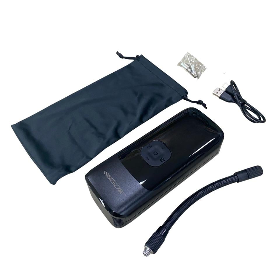 LASTİK ŞİŞİRME HAVA KOMPESÖRÜ IŞIKLI-İKAZLI (150 PSI) (DİJİTAL) (ŞARJLI) (444 GR)