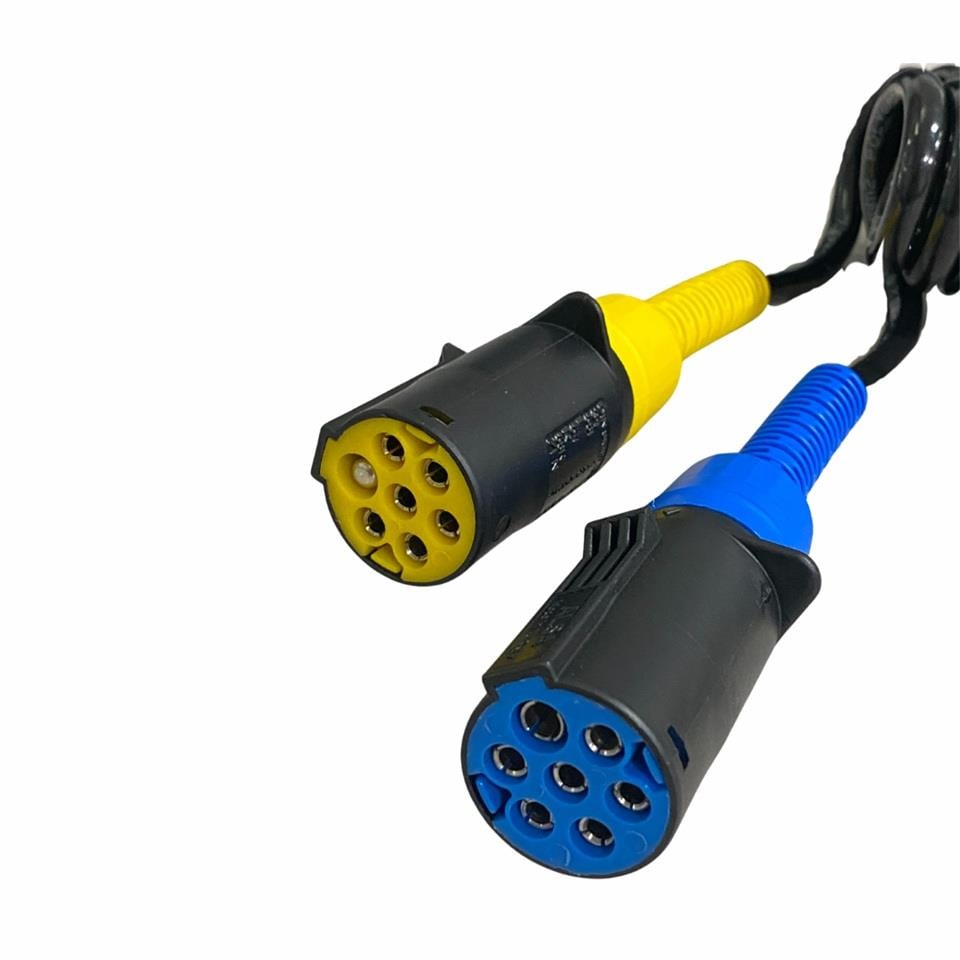 TIR DORSE ELEKTRİK KABLOSU 7'Lİ X 2 (3'LÜ) (ADAPTÖR) (15 KABLOLU) (6.0 MT) 