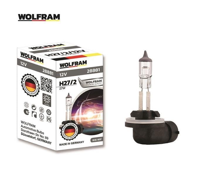WOLFRAM 12V H27 AMPUL 27W (L SOKET) GERMANY