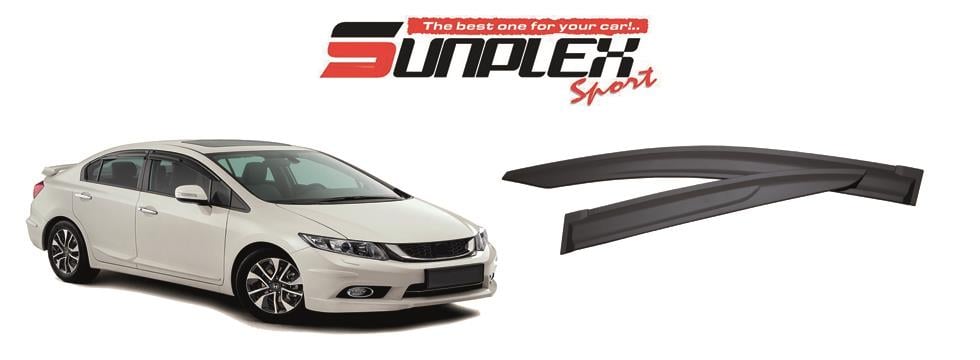 SUNPLEX CAM RÜZGARLIĞI MUGEN HONDA CIVIC 2012-2016 (4 AD)