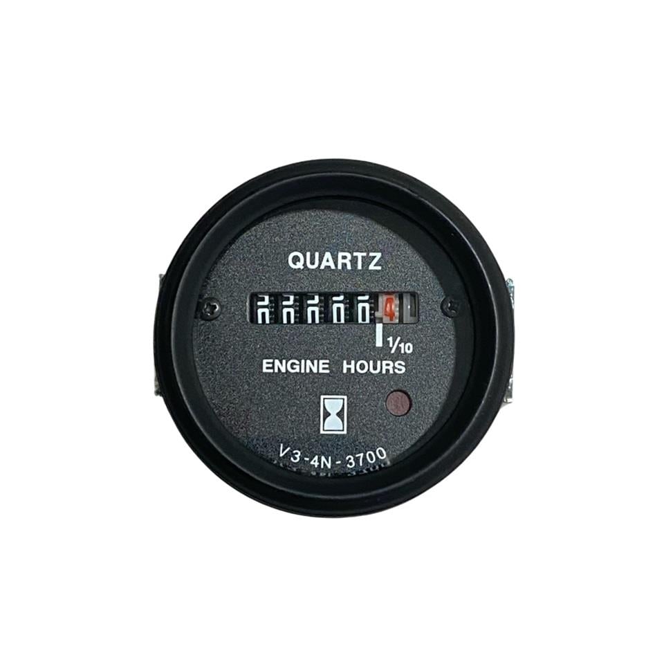 10V-28V MOTOR ÇALIŞMA SAATİ 52 MM (KIRMIZI LED IŞIKLI)