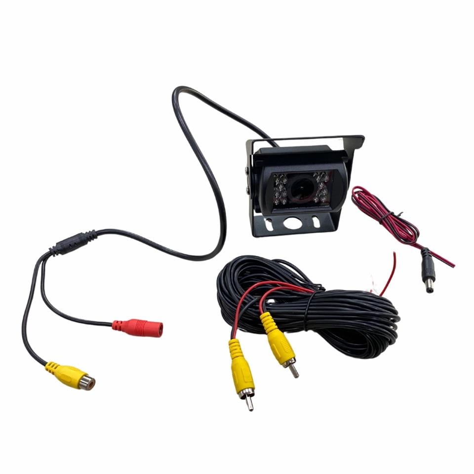 12V-24V KAMERA (GECE GÖRÜŞLÜ) ŞAPKALI AYAKLI KARE
