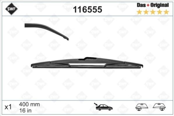 SWF SİLECEK SÜPÜRGESİ 400 MM PLS ARKA PEUGEOT 207 (2006-2012)