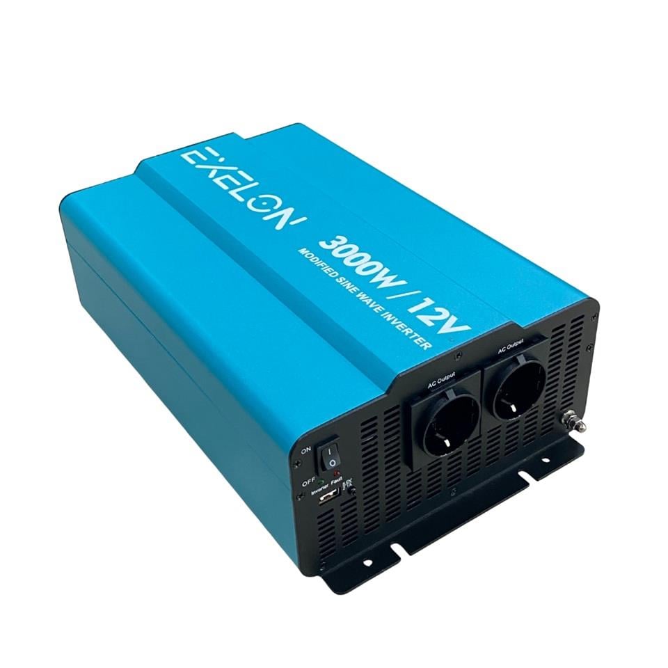 EXELON 12V DC > 220V AC İNVERTER 3000W (MODİFİYE)