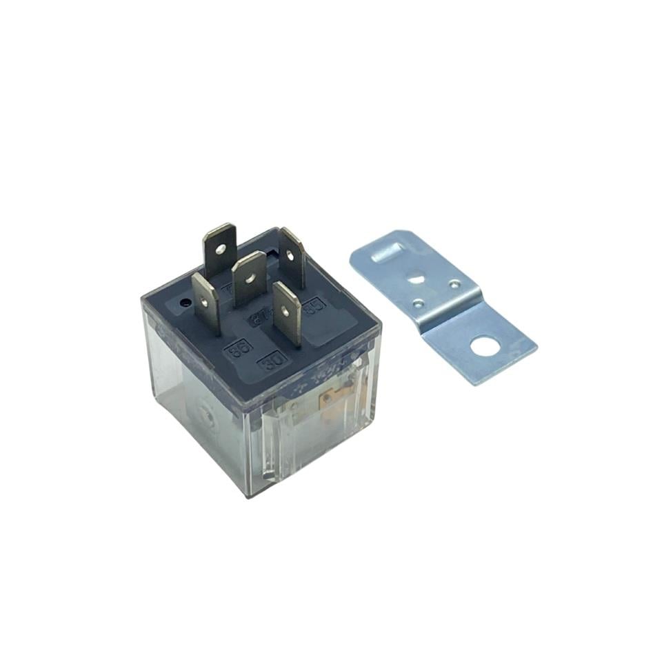 12V RÖLE 5 UÇLU 40 A IŞIKLI (ŞEFFAF) (ÇİFT PLATİN) (30-85-86-87-87a)