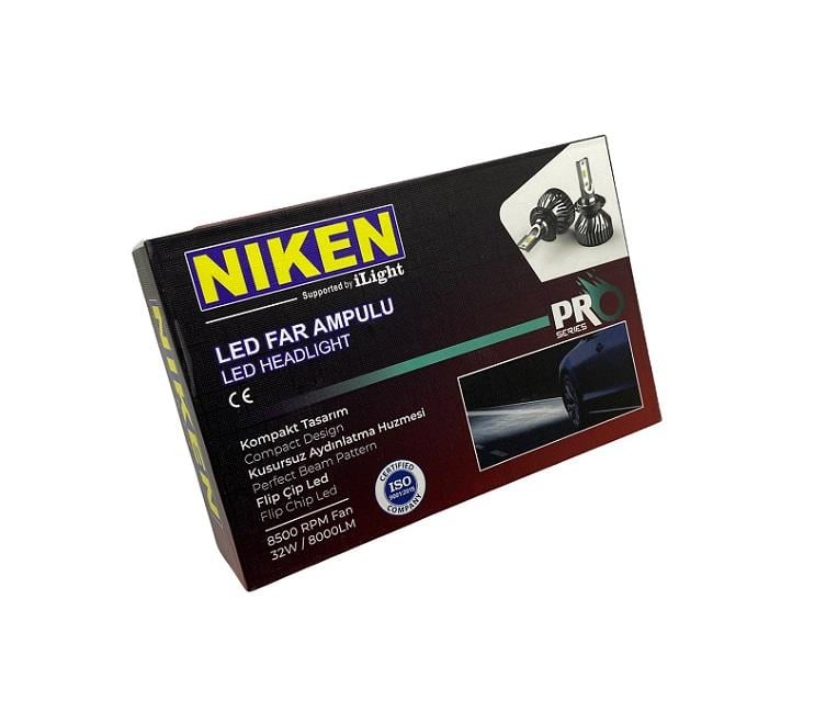 NIKEN 12V HB3 9005 CSP LED XENON FAR AMPUL SETİ 6500K 8000 LÜMEN