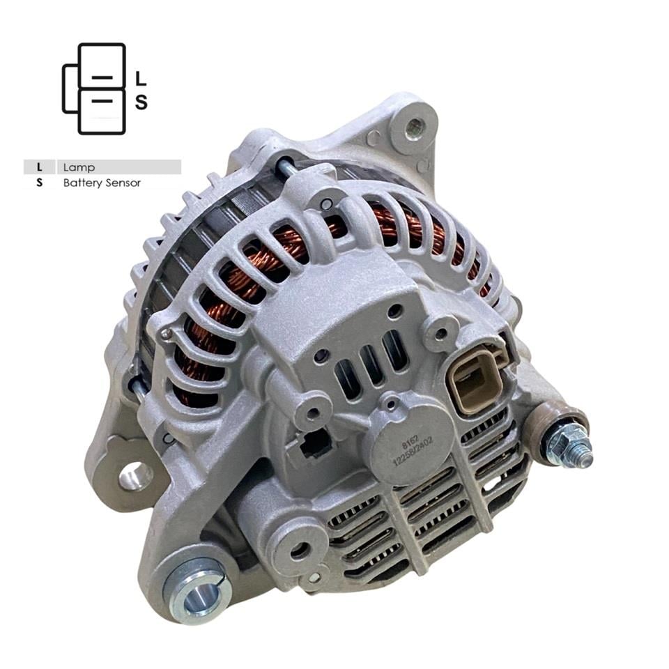 12V ALTERNATÖR DİNAMO MITSUBISHI TİPİ 90 A (L-S) (VAKUMSUZ) MAZDA PICK-UP-MITSUBISHI CANTER/PAJERO