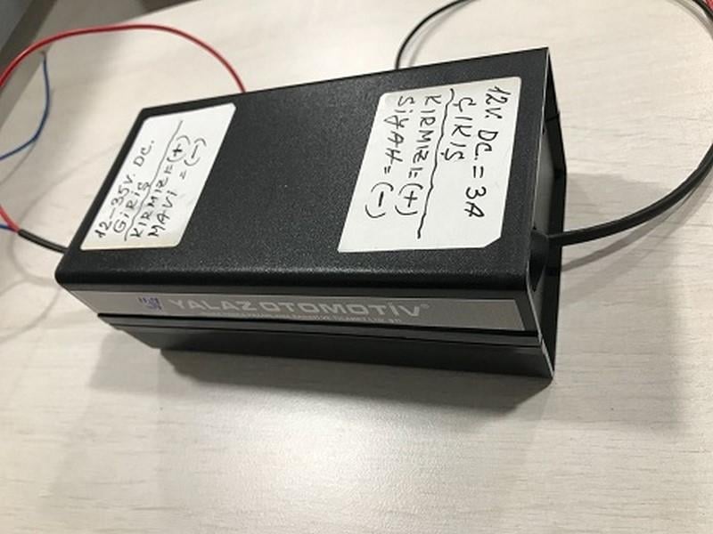 12V-35V DC GİRİŞ/12V DC ÇIKIŞ KONVERTÖR (VOLTAJ DÜŞÜRÜCÜ) (TRAFO)(ANAHTARLI-KUTULU) 3 A
