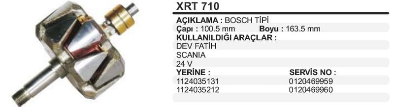 24V ALTERNATÖR ROTOR BOSCH TİPİ 55 A 