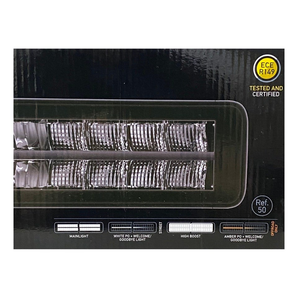 HELLA 12V-24V LED BAR OFF-ROAD ÇİFT SIRA 5700K (40 LEDLİ) (FONKSİYONLU) (561*86*72.8 MM)