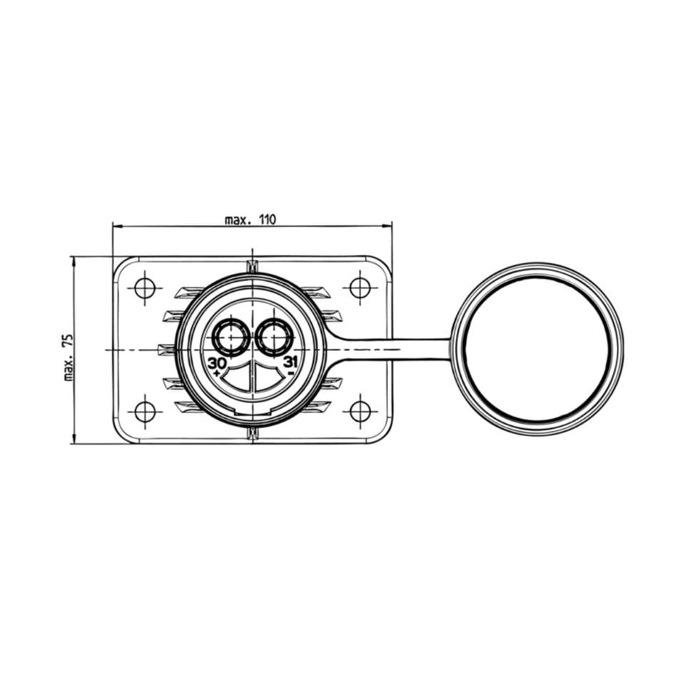 ERICH JAEGER TREYLER SOKET (NATO KONNEKTÖR) (2'Lİ DİŞİ) (35 MM/50 MM KABLO UYUMLU) (PLS)