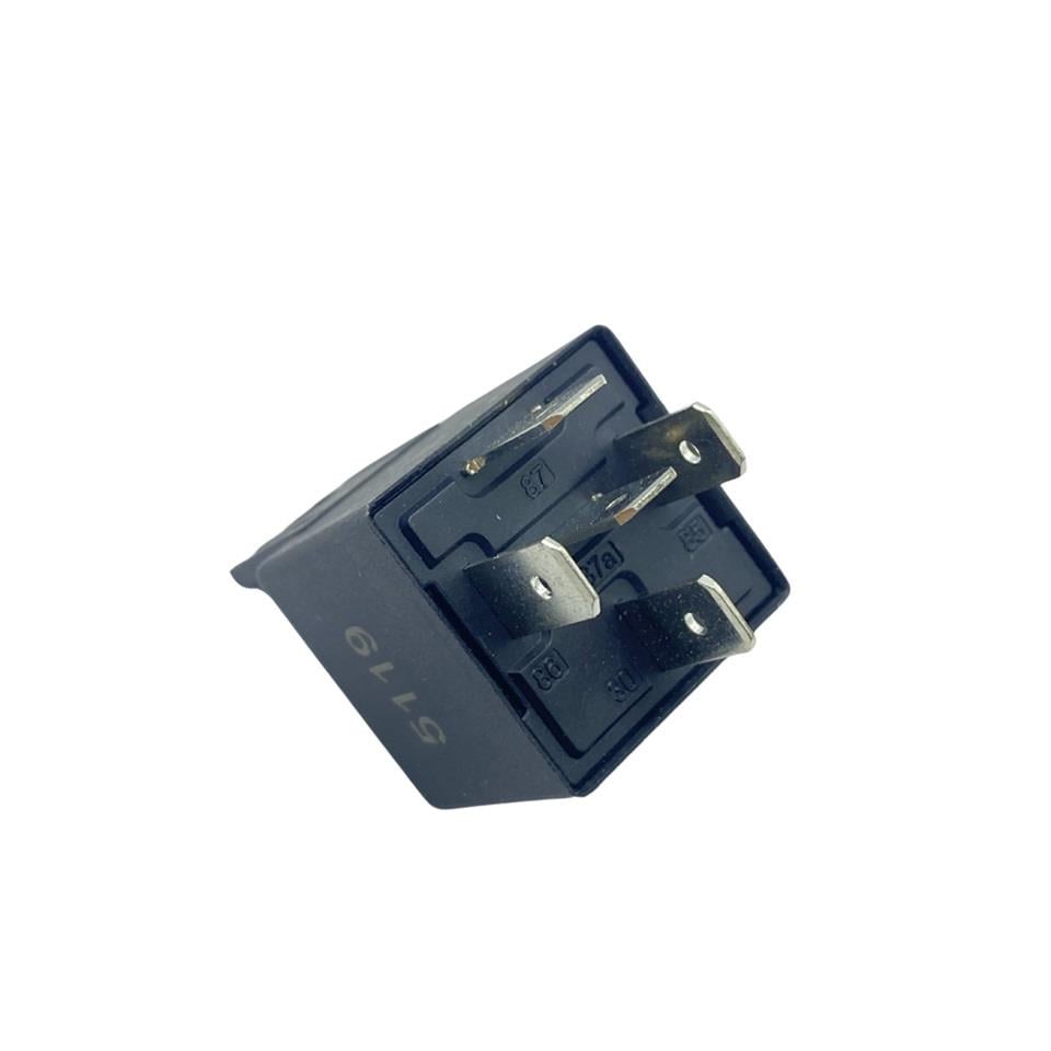 HELLA 12V RÖLE 5 UÇLU 30/40 A (ÇİFT PLATİN) (DİRENÇLİ) (30-85-86-87-87a)