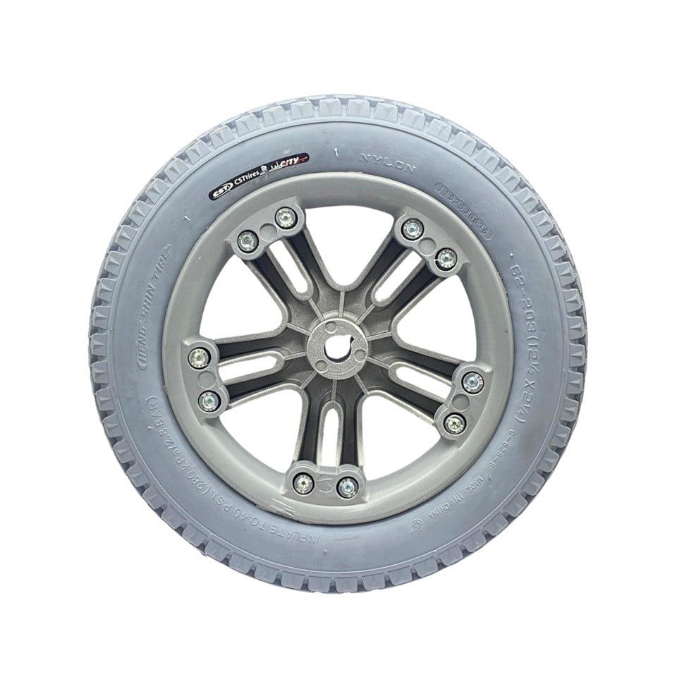 ARKA TEKERLEK SİLİKON DOLGU ALÜMİNYUM JANTLI 62-203 GRİ (12 1/2 X 2 1/4) ENGELLİ ARACI
