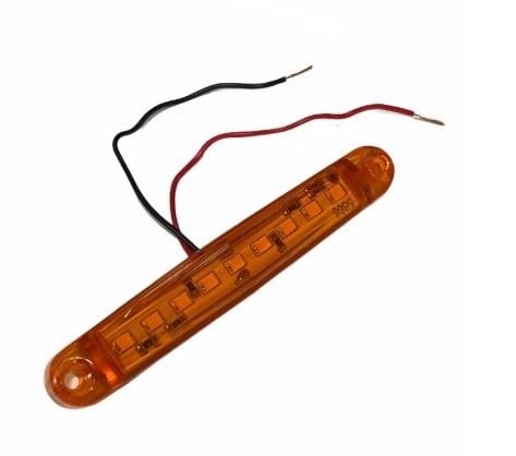 12V-24V PARMAK LAMBA 9-LEDLİ SARI (100*15 MM) 