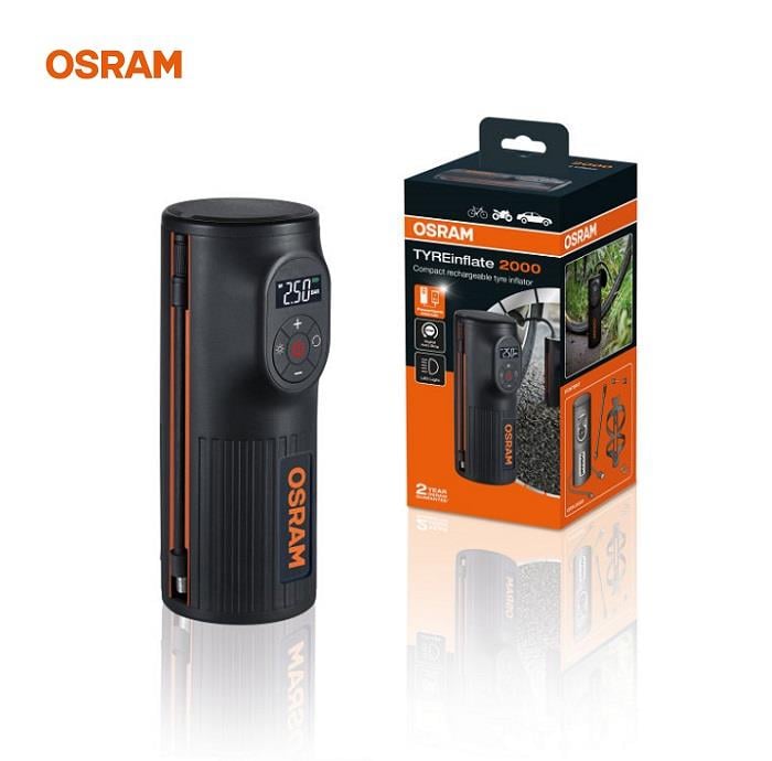 OSRAM LASTİK ŞİŞİRME HAVA KOMPESÖRÜ 67W (0-120 PSI / 0-8.3 BAR) (DİJİTAL) (ŞARJLI)