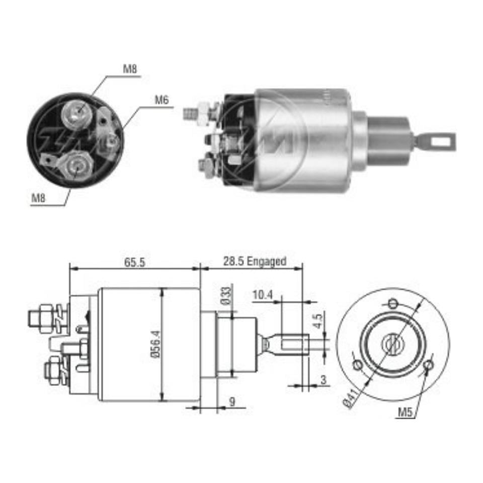 ZM 12V MARŞ OTOMATİĞİ BOSCH TİPİ KMM M6 SAĞ BMW-FIAT MAREA-FORD ESCORT/FIESTA-MERCEDES-OPEL ASTRA